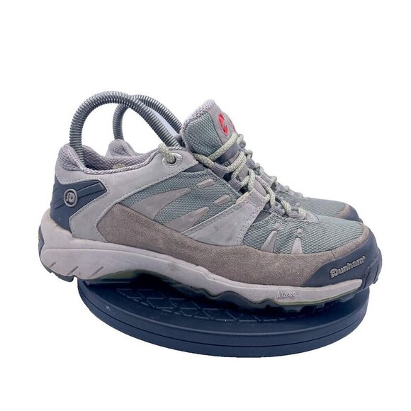Dunham Women Hiking Boots size 7 2A WOW623GN green Gray Suede vibram sole - Picture 1 of 10